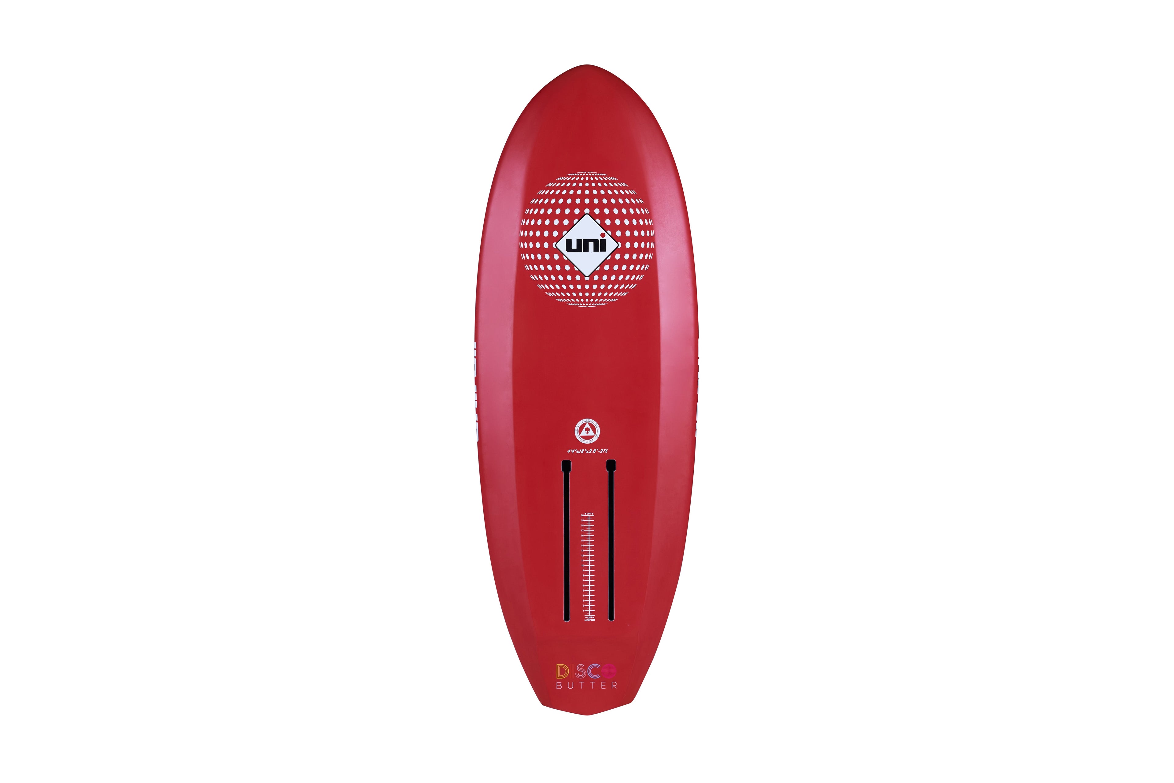 Disco Butter 4'4"x 18"x 2.6" - 27L w/board bag