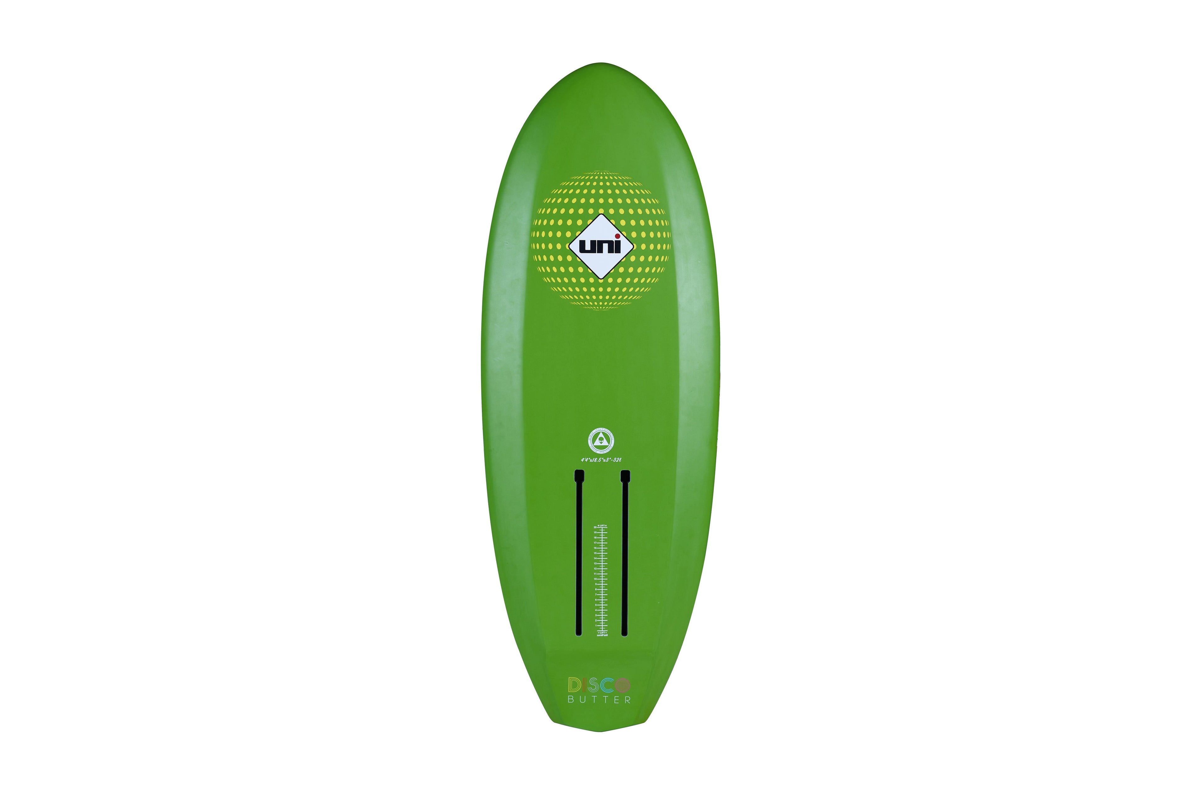 Disco Butter 4'4"x 18.5" x 3"- 32L w/board bag
