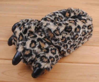 Warm Leopard Slippers