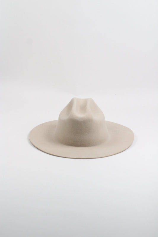 Dakota Cattleman Flat Brim Hat - Ivory