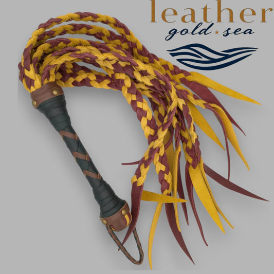 Handmade Deerskin Flogger – Premium Genuine Leather