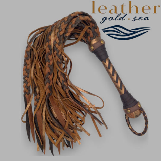 Premium Handmade Leather Flogger – Made in USA