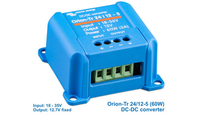DC-DC Converters: step up/down transformers for 12V, 24V & 48V