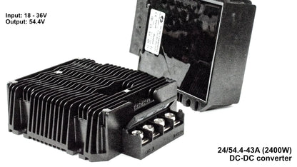 DC-DC Converters: step up/down transformers for 12V, 24V & 48V