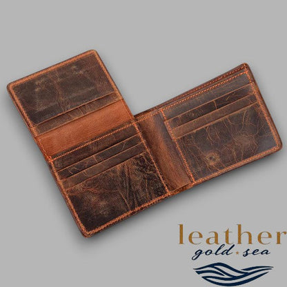 American Leather Wallet – Brown & Durable
