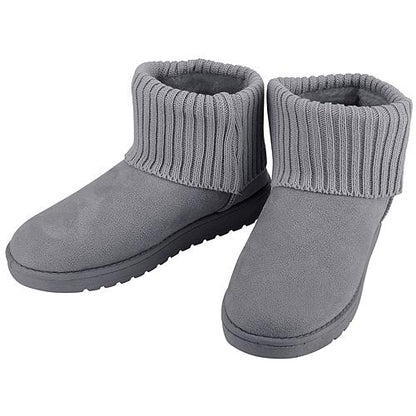Women Lady Snow Boots Suede Mid-Calf Boot
