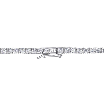 12.5 ct. DEW Created Brilliant Sapphire Tennis Necklace - 14K Gold Overlay