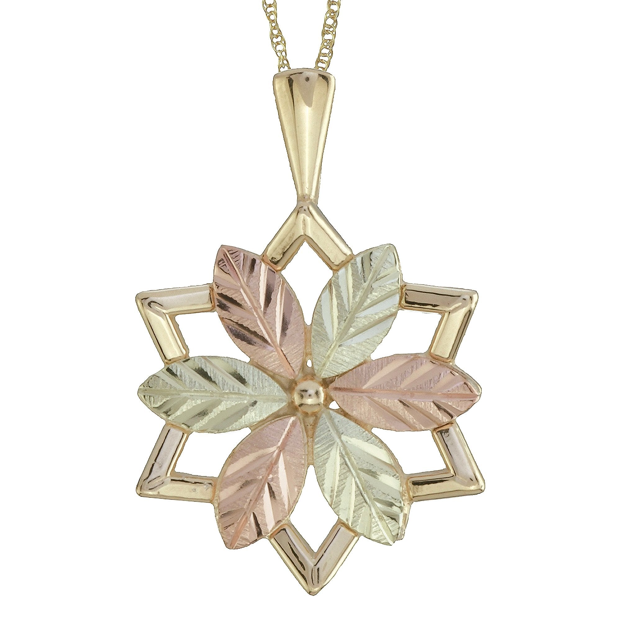 Hexagonal - Black Hills Gold Pendant