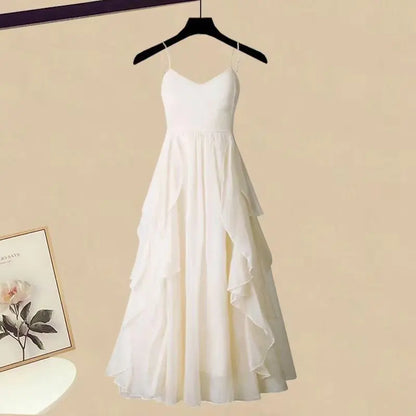 Plus Size Women's Spring Outfit Set with Stylish Top & Dress