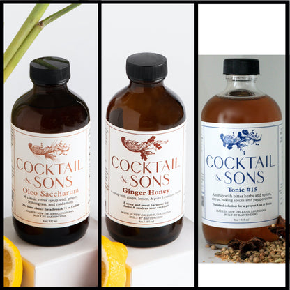 The Gin & Vodka Cocktail Studio (Craft Cocktail Syrup Pack - 8oz)