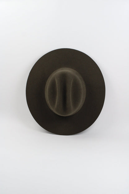 Dakota Cattleman Flat Brim Hat - Olive