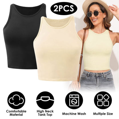 Women Sleeveless Cropped Tank Top