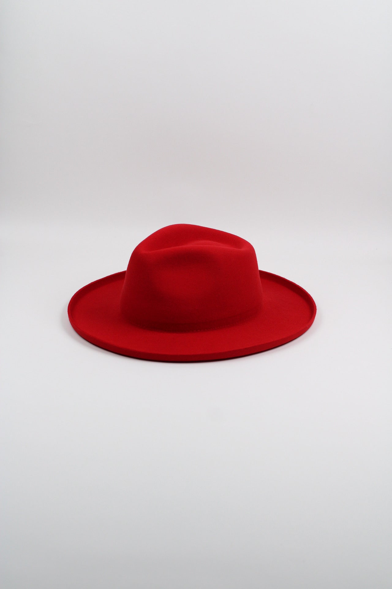 Harper Pencil Brim Hat - Cherry Red