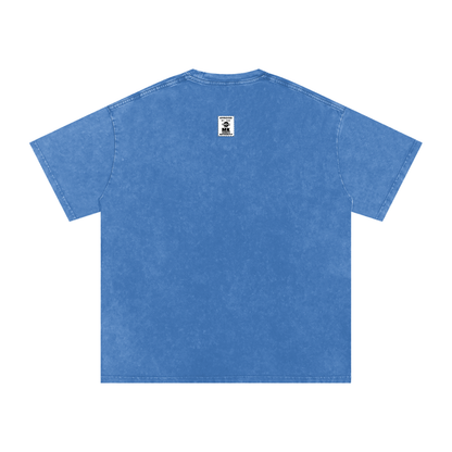 Maneater - Snow Washed Oversized Cotton T-Shirt