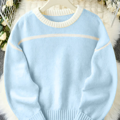 Elegant Plus Size Loose Fit Cozy Knit Sweater