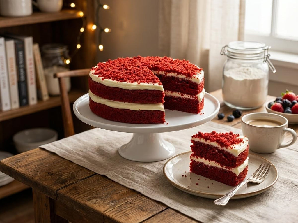 Andy Anand Sugar Free Red Velvet Cake – Keto & Diabetic Friendly, Belgian Chocolate, Moist & Rich, No Preservatives, 2.4 lb Gourmet Gift