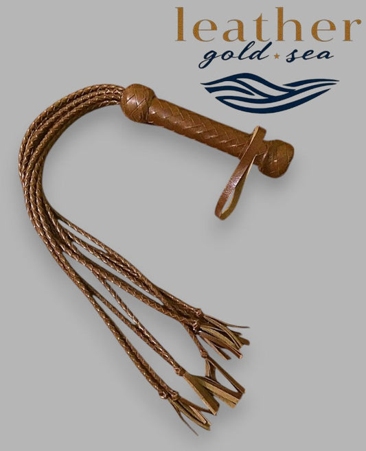 Suede Flogger – Handmade Leather Whip, Made in USA