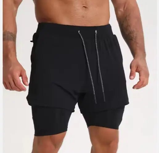 Men's Quick Dry 2-in-1 Gym Shorts with Liner