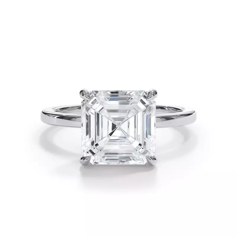 2.00 CTW AGI Certified Lab Grown Diamond Solitaire Engagement Ring – G-VS Clarity, 14K White Gold