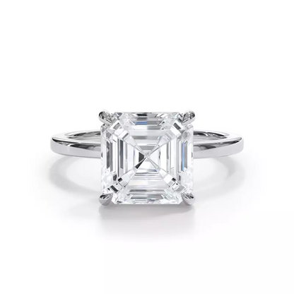 2.00 CTW AGI Certified Lab Grown Diamond Solitaire Engagement Ring – G-VS Clarity, 14K White Gold