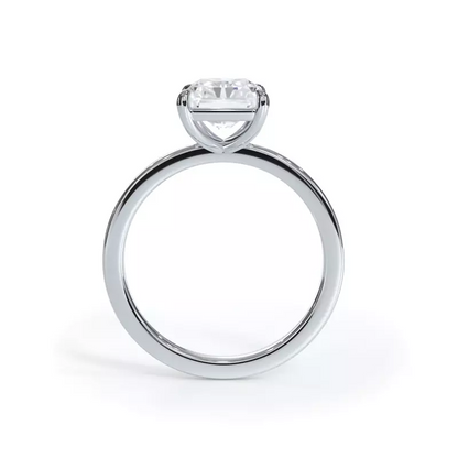 2.00 CTW AGI Certified Lab Grown Diamond Solitaire Engagement Ring – G-VS Clarity, 14K White Gold