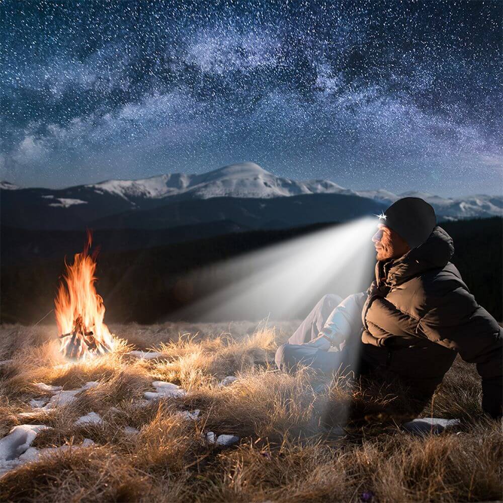 POWERCAP 35/55 Fleece LED Beanie Hat With Lights
