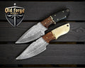 Custom Handmade Damascus Steel Skinner – Premium Hunting Knife