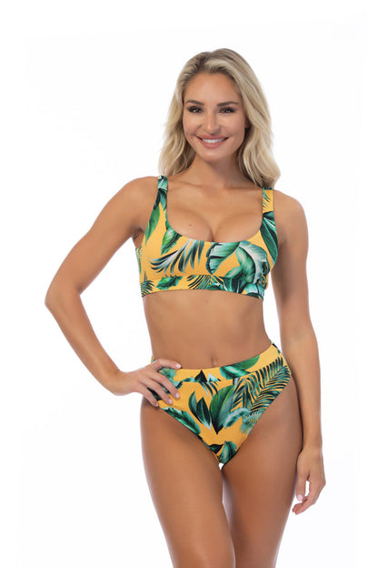 RIBBED ELASTIC BAND BIKINI SET