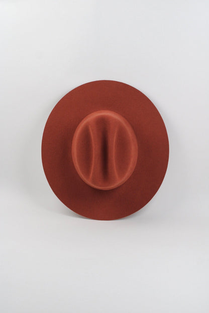 Dakota Cattleman Flat Brim Hat - Brick