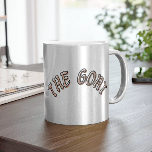 GOAT Metallic Mug - Stylish Silver/Gold Coffee Cup for Trendsetters