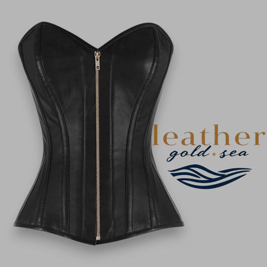 Leather Corset Custom – Handcrafted Black Perfection