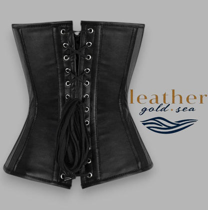 Leather Corset Custom – Handcrafted Black Perfection