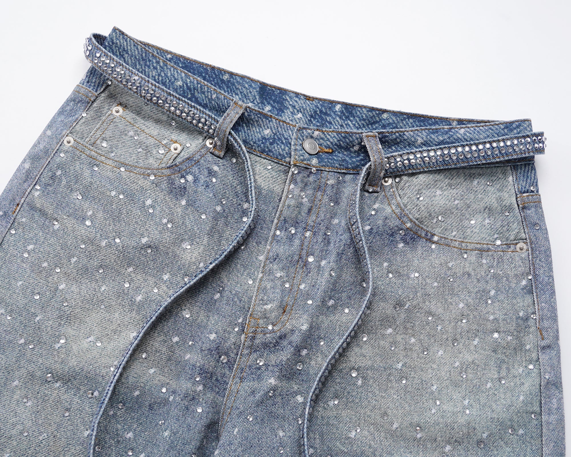 AZUL RHINESTONE DENIM (UNISEX)