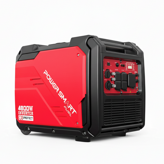 4800W Inverter Generator w/ Wheels Handle Kit & CO Alert HB5046C
