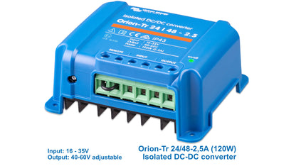 DC-DC Converters: step up/down transformers for 12V, 24V & 48V