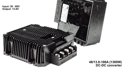 DC-DC Converters: step up/down transformers for 12V, 24V & 48V