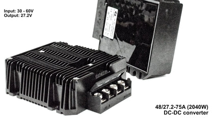 DC-DC Converters: step up/down transformers for 12V, 24V & 48V