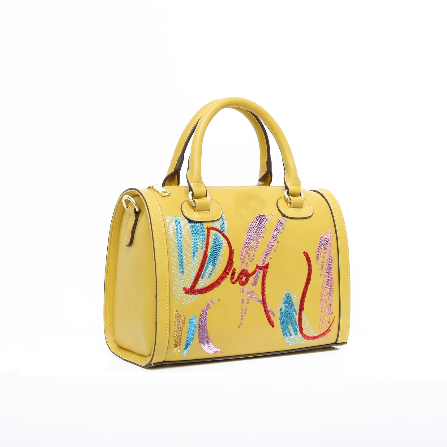 Fashionable Portable Sequin Embroidered Messenger Bag