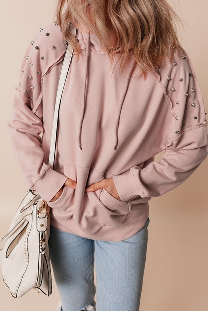 Sofia Stud Raglan Sleeve Hoodie