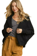 Umgee Open Front Cardigan with Front Pockets