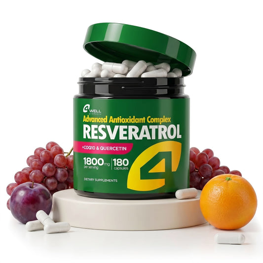 Resveratrol Supplement 1800mg Complex - 180 Capsules