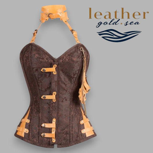 Handmade Leather Chained Corset