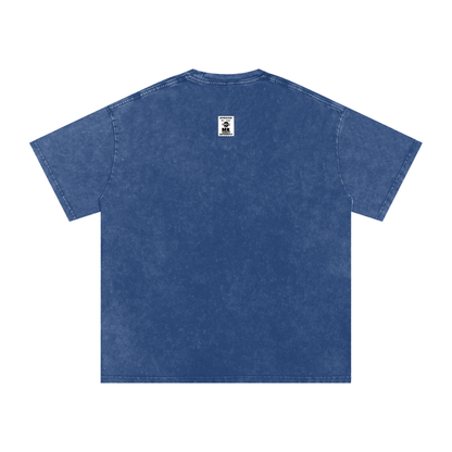 Maneater - Snow Washed Oversized Cotton T-Shirt