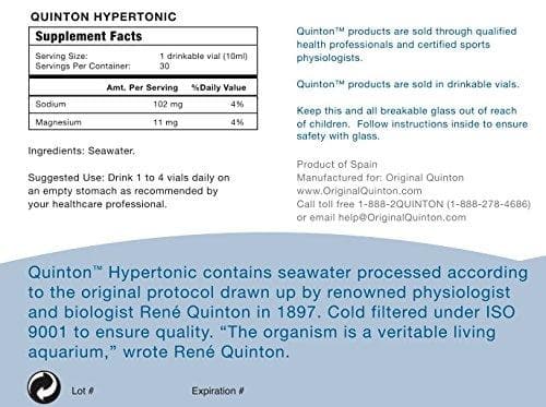 QUINTON Marine Plasma Hypertonic® 30 ampules of Marine Plasma