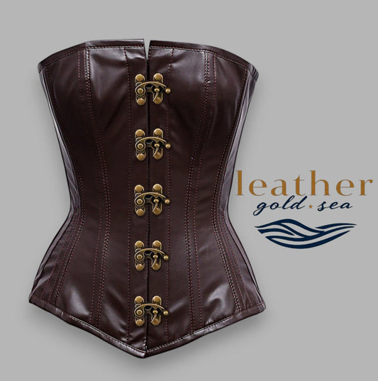 Leather Corsets | Elegant Brown Handcrafted