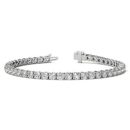 6.5 CTW Lab Grown Diamond (G/VS) Tennis Bracelet in Choice of 14k White or Yellow Gold - AGI Certified