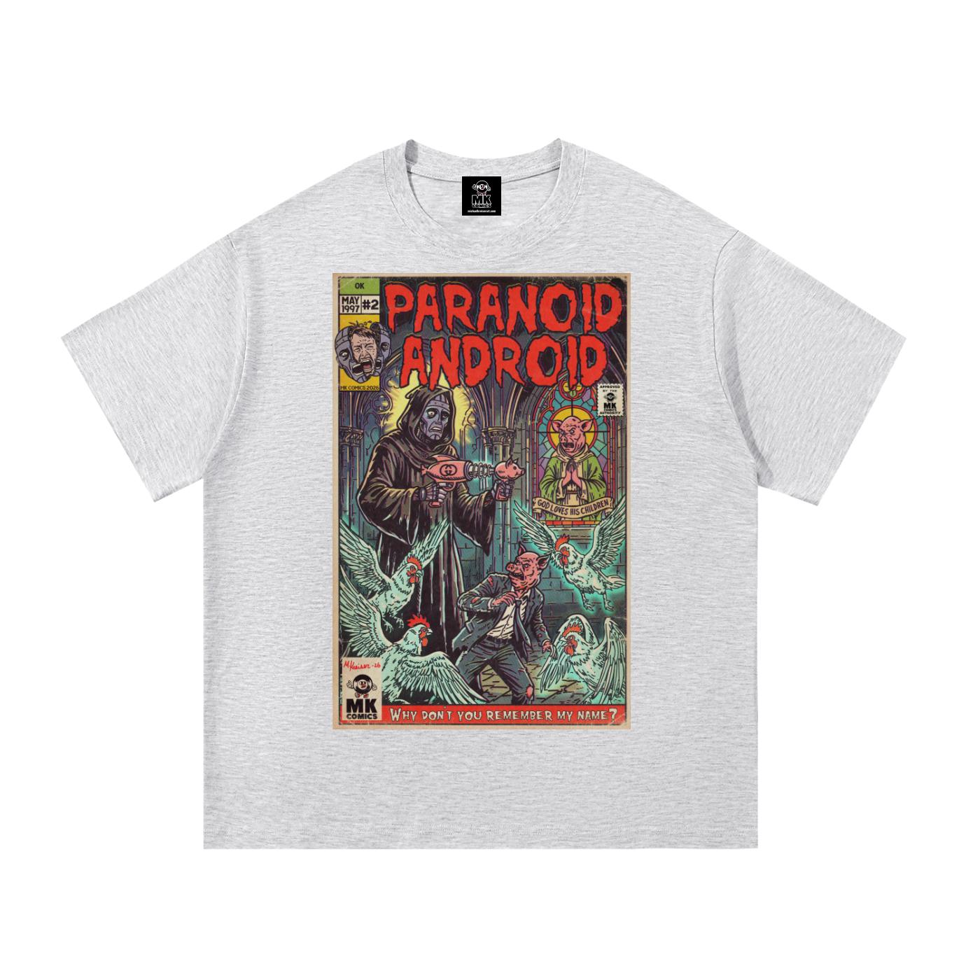 Paranoid Android - SIZE UP 1 SIZE - Essential Cotton T-Shirt