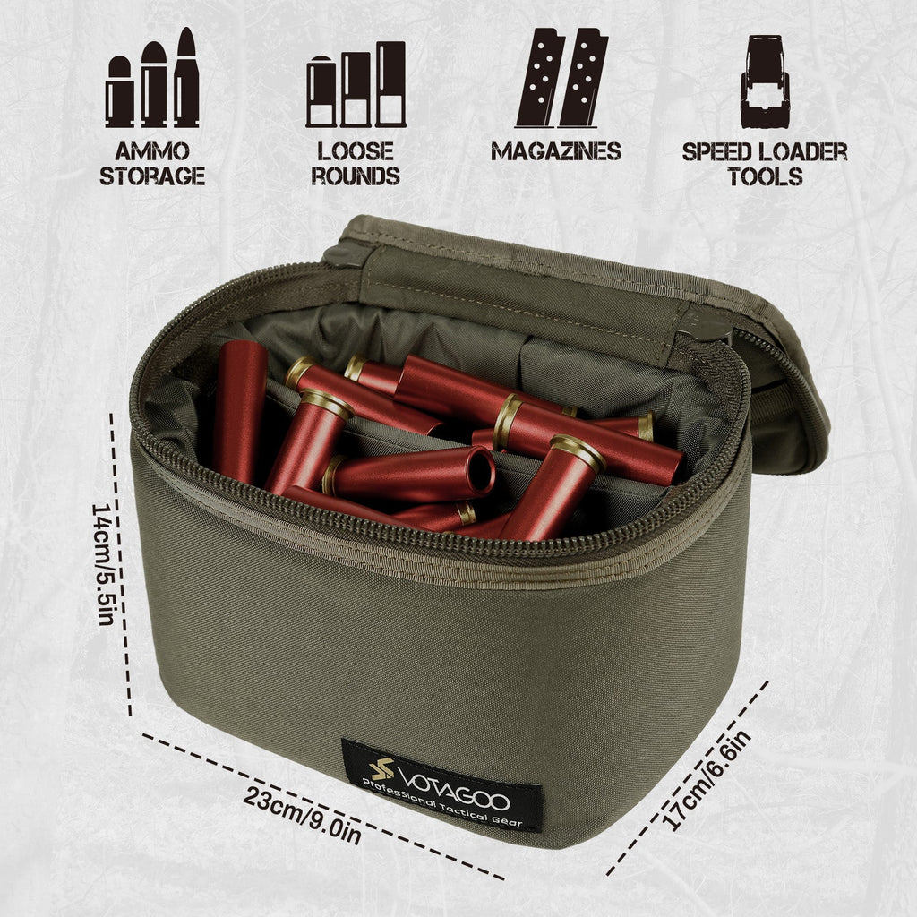 Tactical Ammo Bag, Ammos Transportation Bag for Pistol Rifle and Shotgun Range