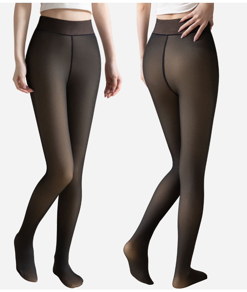 Warm Women's Light Leg Velvet Thickened Transparent Pantyhose