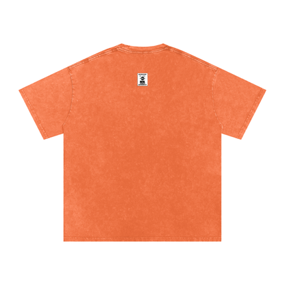 Maneater - Snow Washed Oversized Cotton T-Shirt